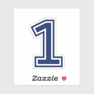 Kundenspezifische Farbe Nr. eine 1 sportlicher Aufkleber