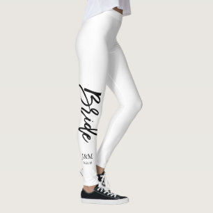 Kundenspezifische Farbmodisches Skript "Braut " Leggings