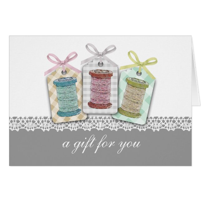 Kundenspezifische Farbspulen der nähenden Näherin (Vorderseite (Horizontal))