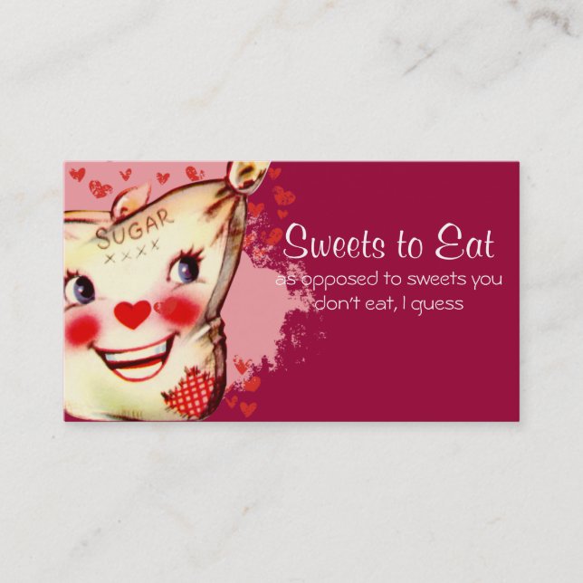 kundenspezifische FarbVintage Visitenkarte (Vorderseite)