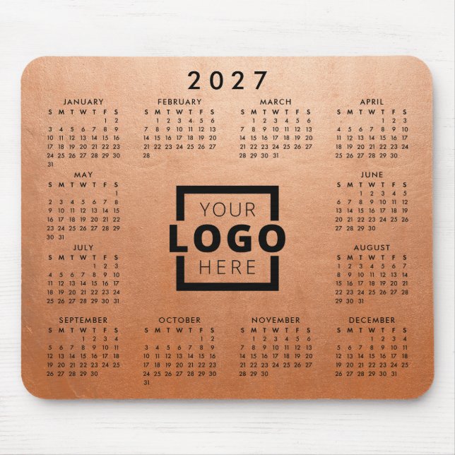 Kundenspezifische Firmenlogos Firmenkalender 2023 Mousepad (Vorne)