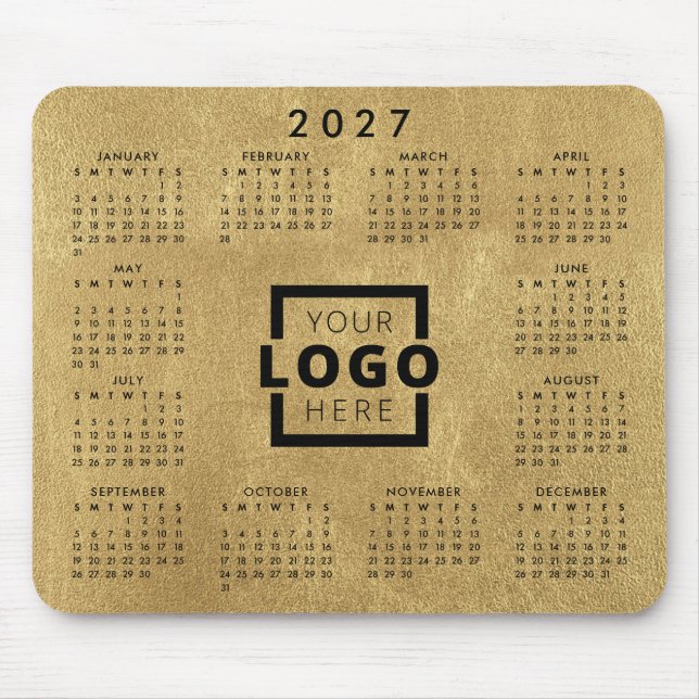 Kundenspezifische Firmenlogos Firmenkalender 2025 Mousepad (Vorne)