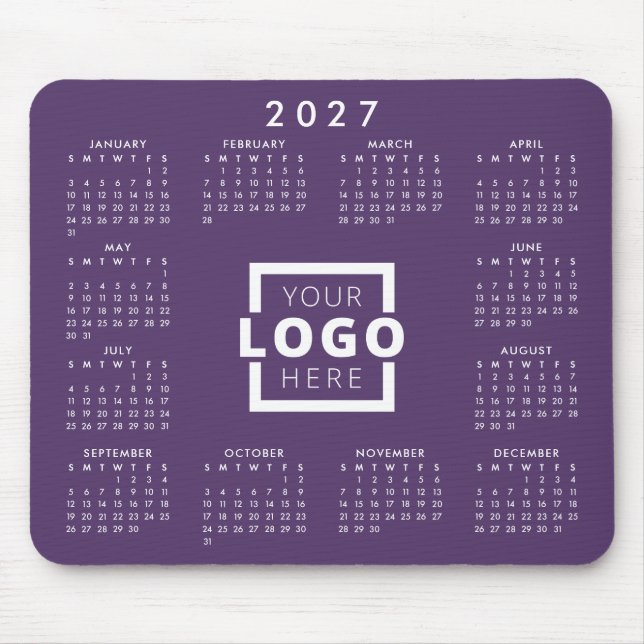 Kundenspezifische Firmenlogos Firmenkalender 2025 Mousepad (Vorne)