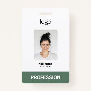 Kundenspezifische Firmenlogos, Foto, Bar QR-Code Ausweis