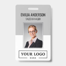 Kundenspezifische Firmenlogos - Foto für Mitarbeit Ausweis