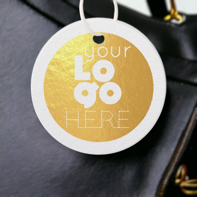 Kundenspezifische Firmenlogos Gold oder Silver Foi Geschenkanhänger (Von Creator hochgeladen)