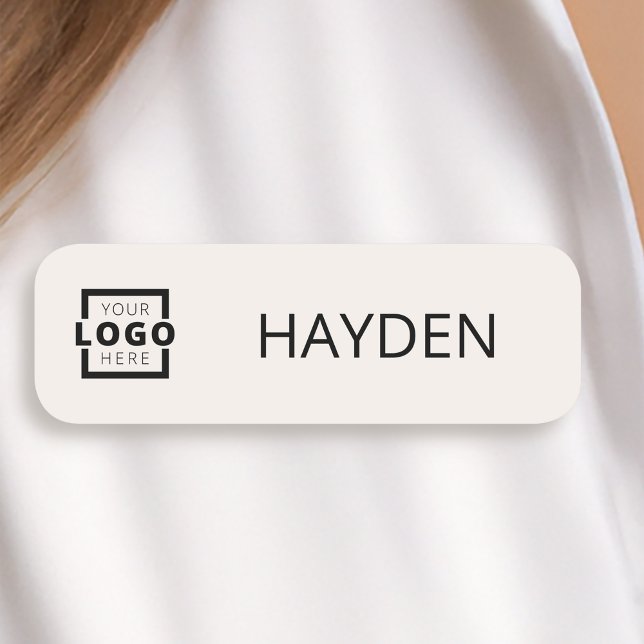 Kundenspezifische Firmenlogos Grundlegende Mitarbe Namensschild (Von Creator hochgeladen)