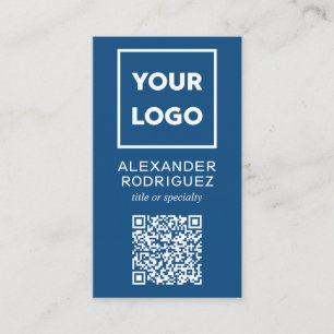 Kundenspezifische Firmenlogos und QR-Code Modernes Visitenkarte