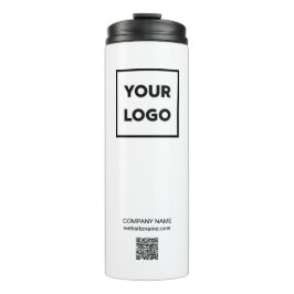 Kundenspezifische Firmenlogos und QR-Code Thermosbecher