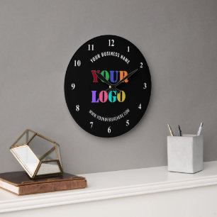 Kundenspezifische Firmenlogos und Text-Händleruhr Große Wanduhr
