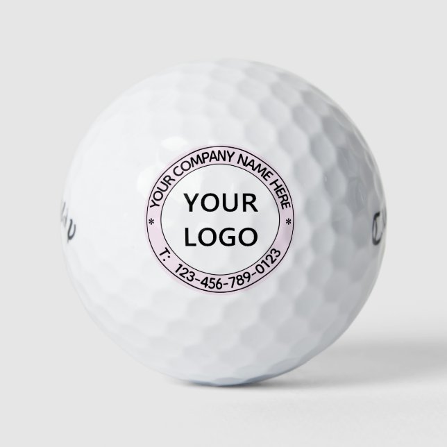 Kundenspezifische Firmenlogos und Textmarkierungen Golfball (Vorderseite)