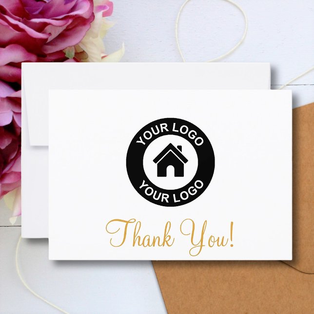 Kundenspezifische Firmenlogos und Werbebotschaften Dankeskarte (Von Creator hochgeladen)