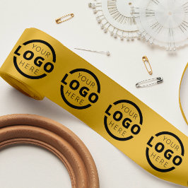 Kundenspezifische Firmenlogos Werbegeschenk Gelb Satinband