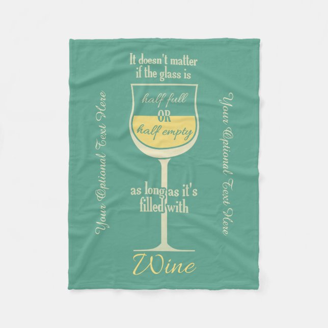 Kundenspezifische Fleecedecke des Rotweins (Vorderseite)