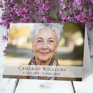 Kundenspezifische Foto Beileid bereaveur danke gef Karte