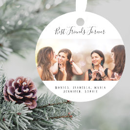 Kundenspezifische Foto beste Freunde für immer ble Ornament