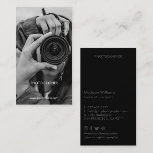 Kundenspezifische Foto Business Cards Minimal Stil Visitenkarte