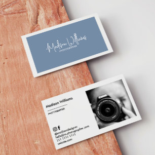 Kundenspezifische Foto Business Cards Minimal Stil Visitenkarte