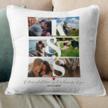 Kundenspezifische Foto Collage Personalisierte Paa Kissen<br><div class="desc">Kundenspezifische Foto Collage Personalisierte Paare Geschenk</div>