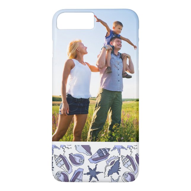 Kundenspezifische Foto-LavendelSeashells Case-Mate iPhone Hülle (Rückseite)