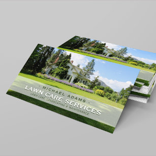 Kundenspezifische Foto-Lawn Care & Landscaping-Vis Visitenkarte