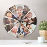 Kundenspezifische Foto Personalisierte Familienmit Runde Wanduhr<br><div class="desc">Erstellen Sie mit Ihren individuellen Bildern Ihre eigene,  individuell angepasste 12-Foto-Wanduhr.</div>