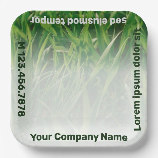 Kundenspezifische Foto-Pflegedienste Pappteller (Vorderseite)