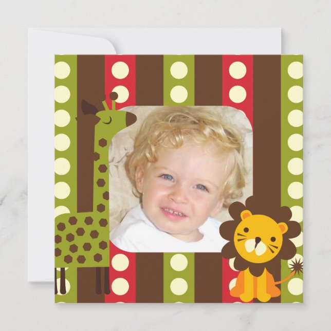 Kundenspezifische Foto-Safari-Einladungen Einladung (Vorderseite)