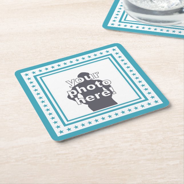 KUNDENSPEZIFISCHE FOTO- u. FARBUntersetzer Rechteckiger Pappuntersetzer (angewinkelt)