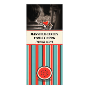 Kundenspezifische Foto Watermelon Rezept-Karte (Vo Werbekarte