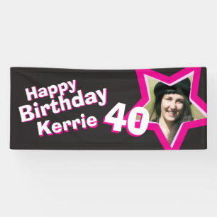 kundenspezifische Fotofahne des 40. Banner