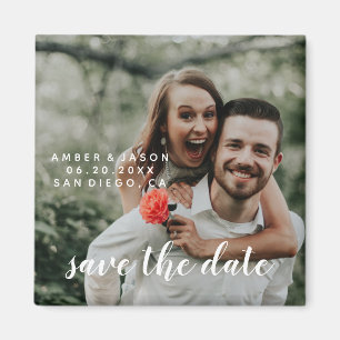 kundenspezifische Fotografie Save the Date Magnet