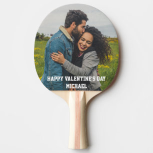 Kundenspezifische Fotos Glücklicher Valentinstag Tischtennis Schläger
