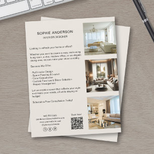 Kundenspezifische Fotos QR Code Soziale Medien Ber Flyer