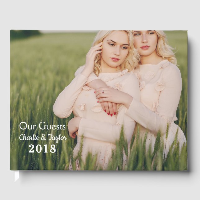 Kundenspezifische Fotos und Textbücher Gästebuch (Vorderseite)