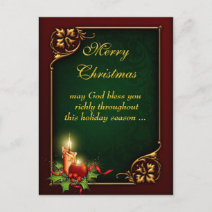Kundenspezifische frohe Weihnacht-Postkarte Feiertagspostkarte
