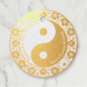 Kundenspezifische Geschäftsbedankungen Yin Yang Bl Geschenkanhänger