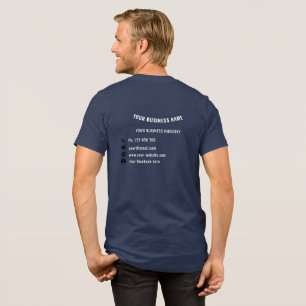 Kundenspezifische Geschäftsinformationen Personali Tri-Blend Shirt