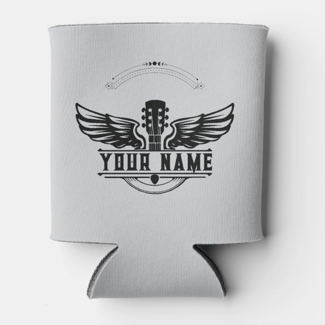 Kundenspezifische Geschenke für Gitarrenspieler Tr Dosenkühler (Vorderseite)