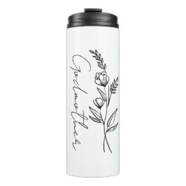 Kundenspezifische Geschenke für Godmutter, Godpare Thermosbecher