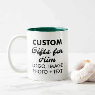 Kundenspezifische Geschenke für Ihn Jäger Grün 2-T Zweifarbige Tasse