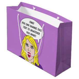 Kundenspezifische Geschenktasche der LUSTIGEN Große Geschenktüte
