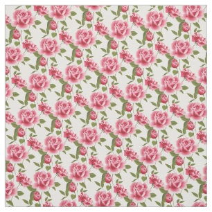 Kundenspezifische Gewebe-Rosa Rosen Stoff