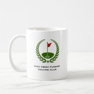 Kundenspezifische Golf Club-Gedenkkaffee-Tasse Kaffeetasse