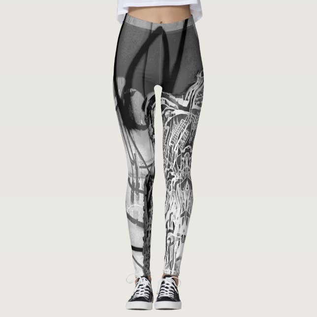 Kundenspezifische Graffik Leggings durch (Vorderseite)