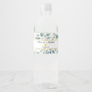 Kundenspezifische  Greenery Wasserflaschenetikett