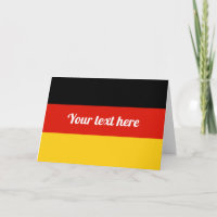 Kundenspezifische Grußkarte der deutschen Flagge
