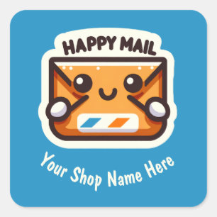 Kundenspezifische Happy Mail Stickers für kleine U