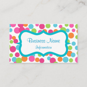Kundenspezifische, helle Dots Business Cards Visitenkarte