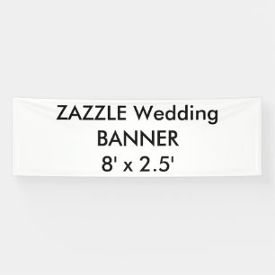 Kundenspezifische Hochzeits-Fahne 8' x 2,5' Banner